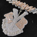 Iced Out Letter Pendant Necklace Name