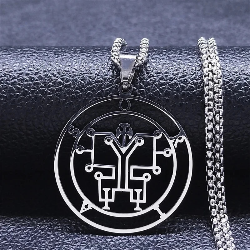 Demon Silver Pendant Seal Orias Women/men Satan