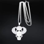 Eye of Horus Ankh Pendant — Stainless