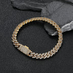 Iced Out Cuban Chain Necklace Stainless Steel 8MM