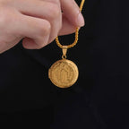 Saint Benedict Box Chain Pendant — SS