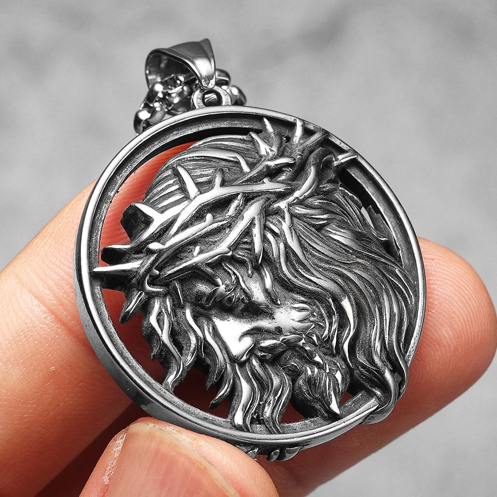 Crown of Thorns Pendant — Stainless Steel