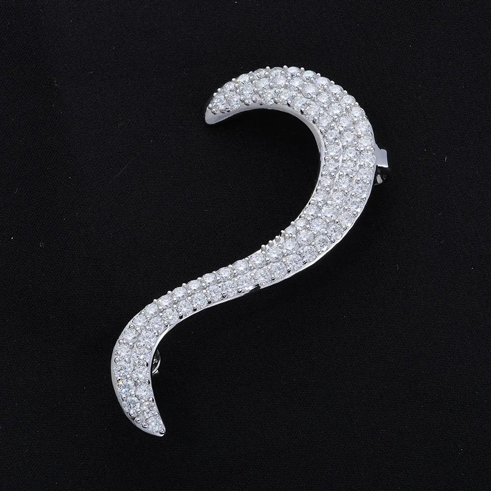 Gothic 925 Silver CZ Stud Earrings Iced Out