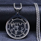Occult Sigil Silver Pendant Goth Andrealphus Satan