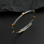 Wire Thorn Nut Bracelet for Women — Gold-Tone, Stainless Steel