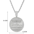 New Last Supper Pendant Cuban Chain Necklace With 14mm Iced Out Chain Fashion Hip Hop Men Charm Pendant Tennis