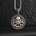 Vintage Cthulhu Mythos Octopus Sea Monster Pendant Necklace for Men Hip Hop Fashion Cool Jewelry Gift