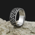 Odin Steel Ring Vintage Nordic Viking Celtics