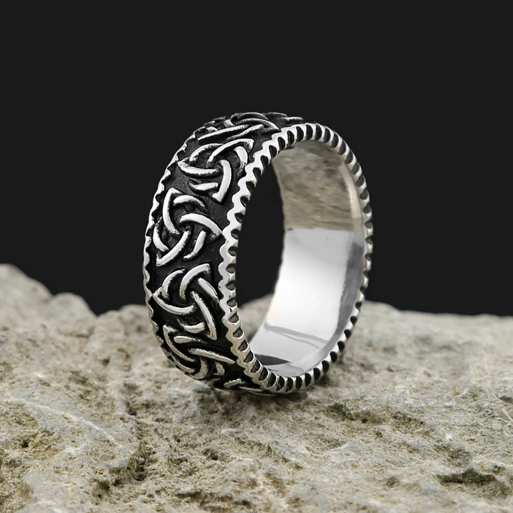 Odin Steel Ring Vintage Nordic Viking Celtics