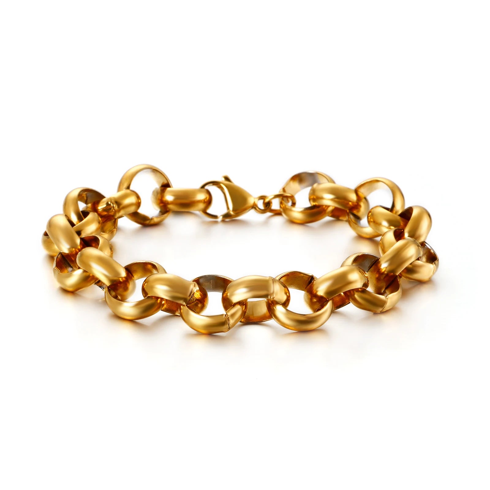 "O" Chain  Luxury Stainless Steel Bracelet Men's High Quality Simple Chunky Link Wholesale Dropshipping Gift