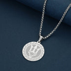 Poseidon Trident Locket Pendant Necklace — Stainless Steel