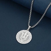 Poseidon Trident Locket Pendant Necklace — Stainless Steel