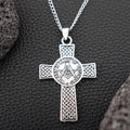 New Celtic Cross & AG Masonic Logo Pendant Necklace for Men Fashion Charm Pendant Religious Party Jewelry Accessories