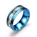 Luxury Stainless Steel Dragon Ring for Men And Women Blue Black Snake Design Fashion Jewelry for Pride Party Halloween Gifts