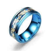 Dragon Snake Ring — Black Stainless Steel