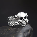 Skull Bones Ring — 925 Silver