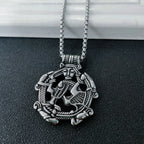 Norse Celtic Knot Beast Pendant Necklace — Stainless Steel