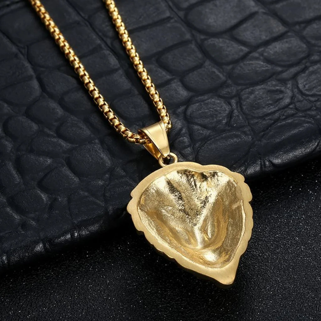 Iced Out Lion Gold Pendant Necklace