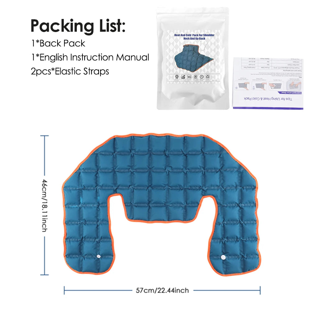 Hot Cold Compress Therapy Shoulder Wrap Self-absorbing Large Ice Pack Pad Back Neck Massage Cushion For Sport Muscle