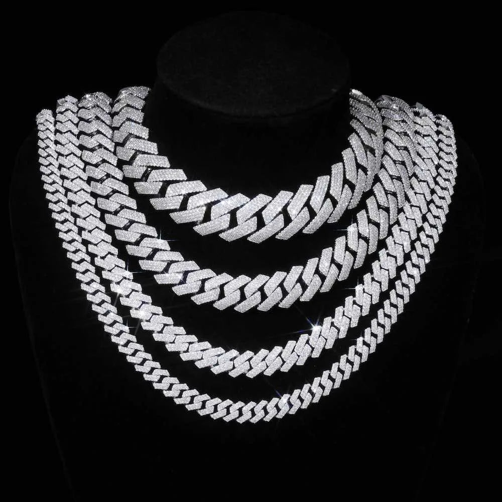 Iced Out Cuban Chain Necklace Stainless Steel 8-25MM