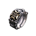 Vintage Cross Men's Ring Men's Open Live Personality Fashion Trend Adjustable Jewelry