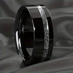 Red Personalized Couple Tungsten Carbide Ring with Spider Pattern Dome Edge,Comfortable Fit, Fashionable Daily Item,Wedding Ring