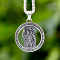 2024 New Fashion 316L Stainless Steel St Christopher Pendant Necklace For Man Women Boyfriend Gift