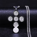 Cross Saint Benedict Steel Pendant Exorcist