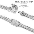 Uwin S925 Moissanite 6mm Cuban Chain Miami Sterling Silver Necklace for Women Bracelets Diamond Tester High Quality