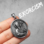 Virgin Mary Cross Pendant — Stainless Steel