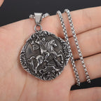 Medieval Knight Pendant Necklace
