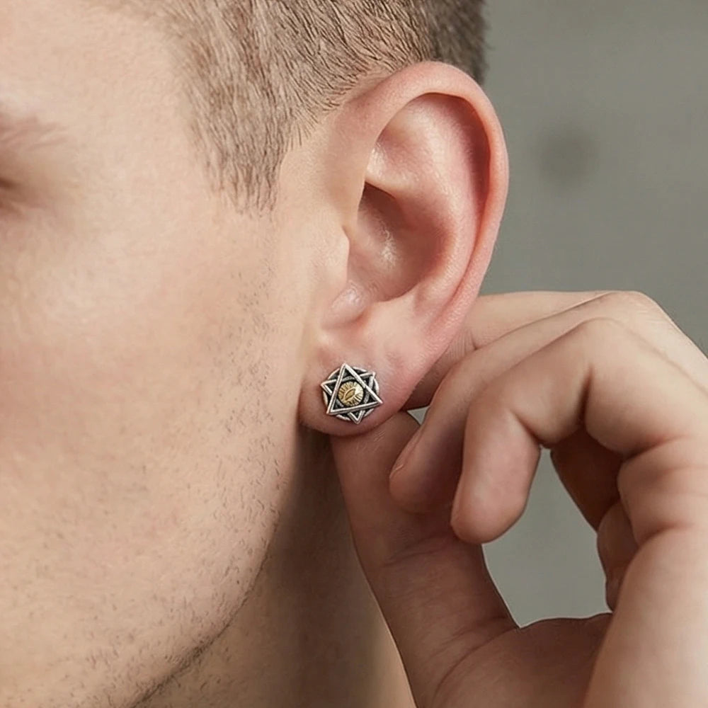Stainless Steel Magnetic Stud Earrings Minimal