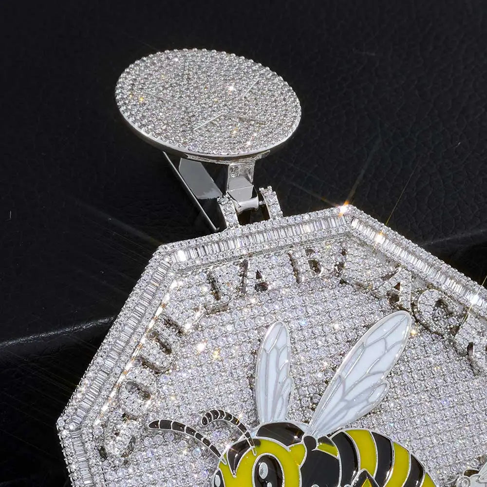 Statement Letter Pendant 80MM Octagon Colorful