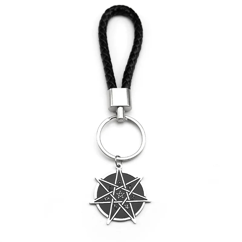 Star Key Steel Pendant Seven-pointed Witchcraft