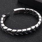 High Polished Stainless Steel Bracelet for Man 11MM Link Chain Men's Wrist Hand Jewelry Engraved Birthday Gifts for