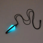 Wood Resin Night Light Pendant Necklace