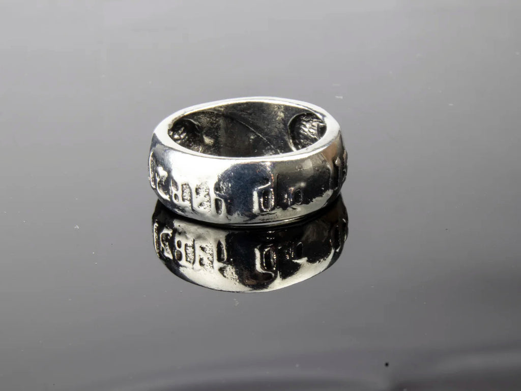 Memento Mori Skull Biker Ring — Stainless Steel