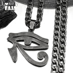 Horus Eye Black Pendant Egyptian Symbol Gun