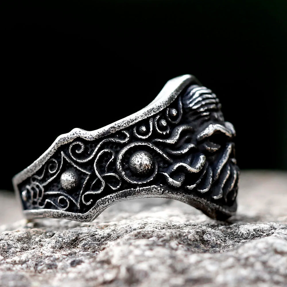 2022 Retro Great Cthulhu Worship Ring For Man Woman Punk Mysterious Charm Fashion Octopus Rings Sea Monster Jewelry Accessories