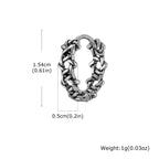 Star Pentagram Huggie Hoop Earrings — Stainless Steel