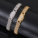 Iced Out Cuban Chain Necklace Stainless Steel 8MM