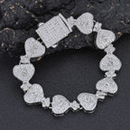 Iced Out Cuban Money Bag Bracelet Stainless Steel