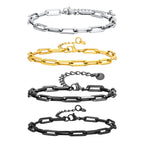 Paperclip Chain Bracelet 5mm — Stainless