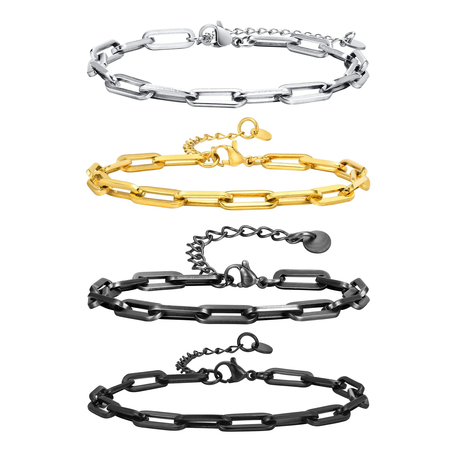 Paperclip Chain Bracelet 5mm — Stainless