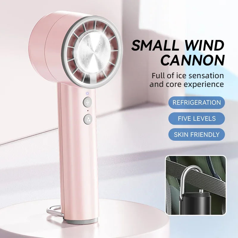 Lenovo Handheld Small Fan Refrigeration Air Conditioner Portable Silent Highspeed Led Display High Wind Power USB
