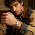 Stylish Stainless Steel Bali Foxtail Chain Bracelet for Men,Double Franco Link Chain Bracelets,Armband Male Jewelry