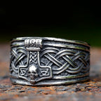New Viking Amulet Nordic Mjolnir Thor's Hammer and Skull Ring For Men Women Stainless Steel Male Anel Gift Free Shipping