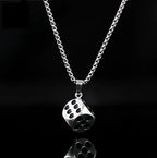 Gambling Dice Pendant Choker Necklace — Zinc Alloy