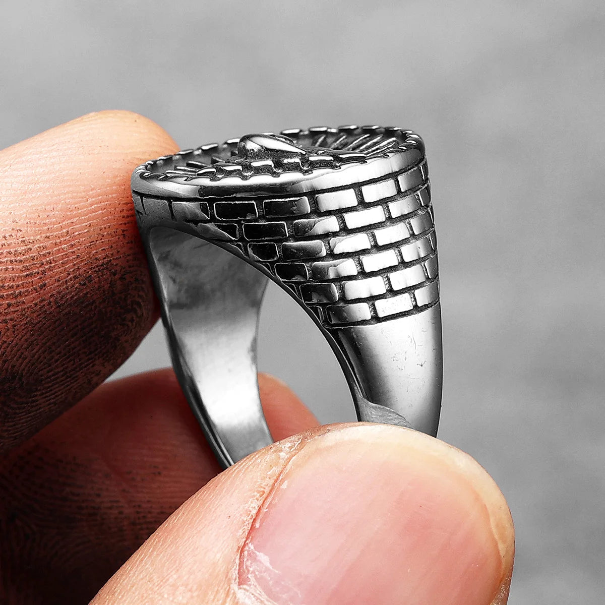 Masonic Illuminati Eye Ring — Stainless Steel