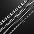 3.5mm/5mm/7mm/9mm Thickness Stainless Steel Cuban Curb Link Chain Necklace for Men Boys Silver Gold Black Color 14 to 30 Inches